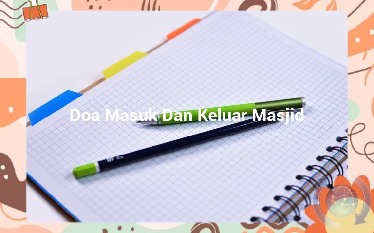 featured image doa masuk dan keluar masjid 0