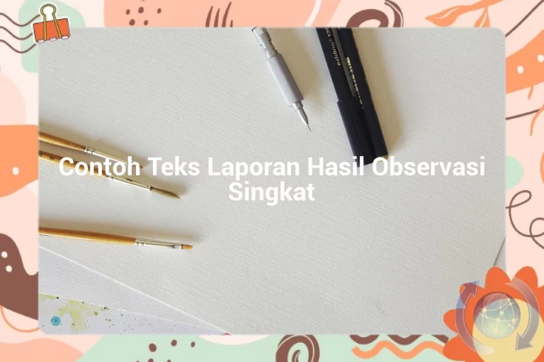 featured image contoh teks laporan hasil observasi singkat 0